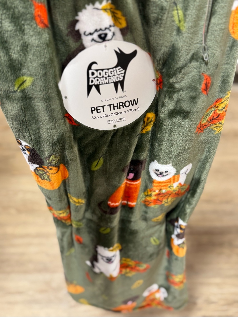 Kids Pajamas Blanket-Print Green and Orange